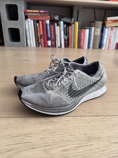 Nike Flyknit Racer Pure Platinum US9.5