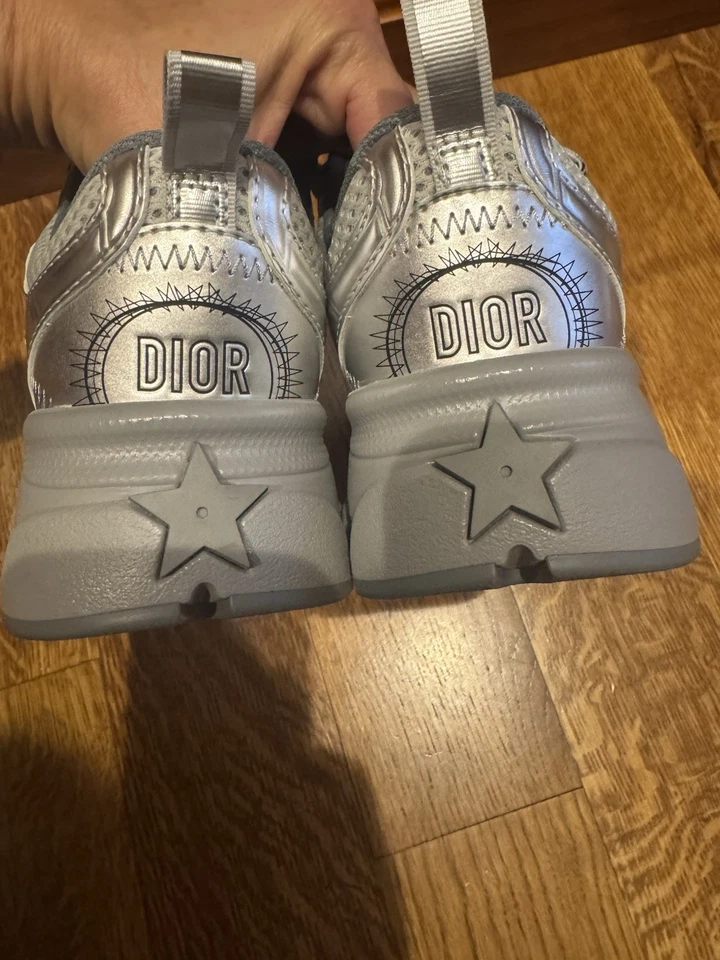 Christian Dior Crono Chunky Sneakers Size 35.5 Grey/silver - Image 4 of 4