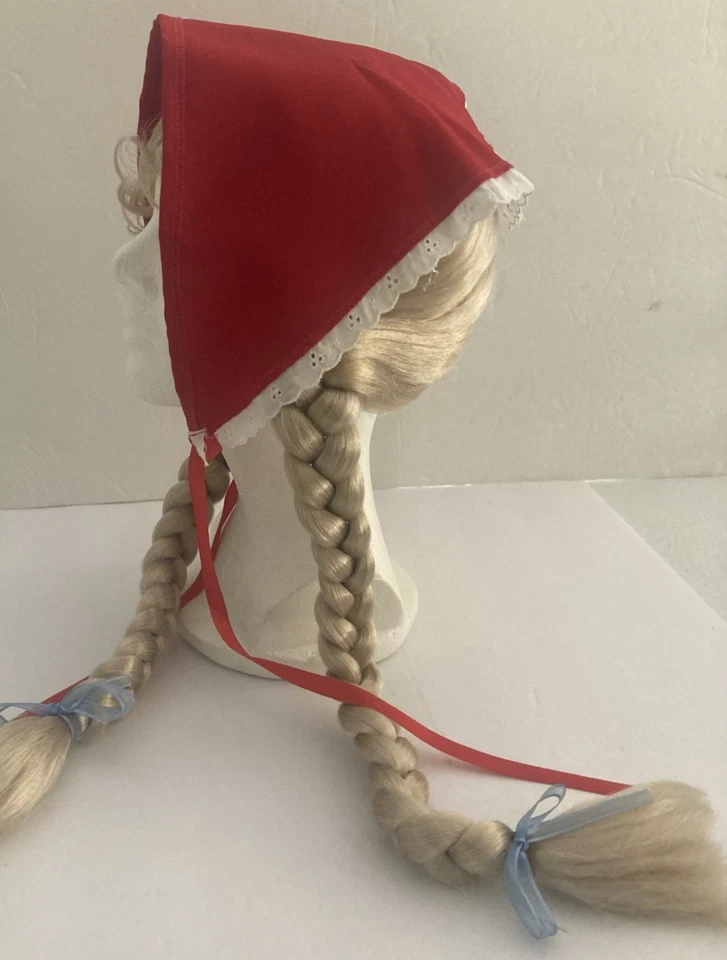 Disfraz de vestido Gretel Oktoberfest más peluca trenzada separada para mujer - mediana Foto 4 de 4