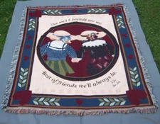 Mohawk Home 48" x 54" Throw Blanket She and I, Friends are we, Best of Friends