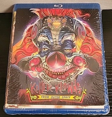 Killer Klowns from Outer Space (Blu-ray, 1988) w/OOP Halloween Faceplate SEALED