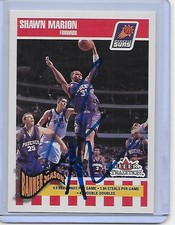 Basketball Card IP auto NBA SHAWN MARION Phoenix Suns 2002-03 Fleer Tradition Ba