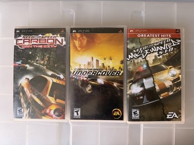 EA Need for Speed PSP Racing Game Lot: Carbon Undercover Most Wanted 5-1-0
