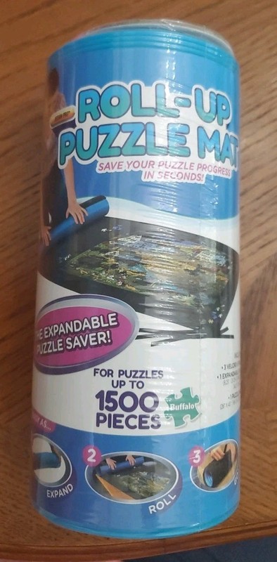 Large 26x45 Inch Puzzle Mat - Roll-Up Accessory for Effortless Puzzle Protection