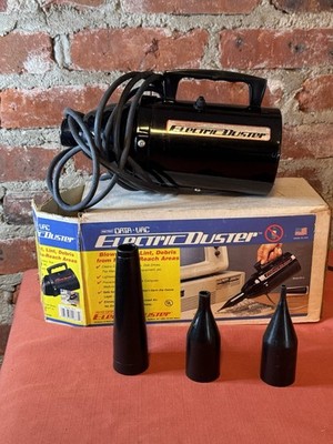 Vintage Metro DataVac Electric Duster Handheld Steel Electric 3 Nozzles