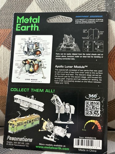 Pacchetto 10 kit Metal Earth modello in acciaio 3D: spazio, architettura, veicoli e altro - Foto 2 di 24