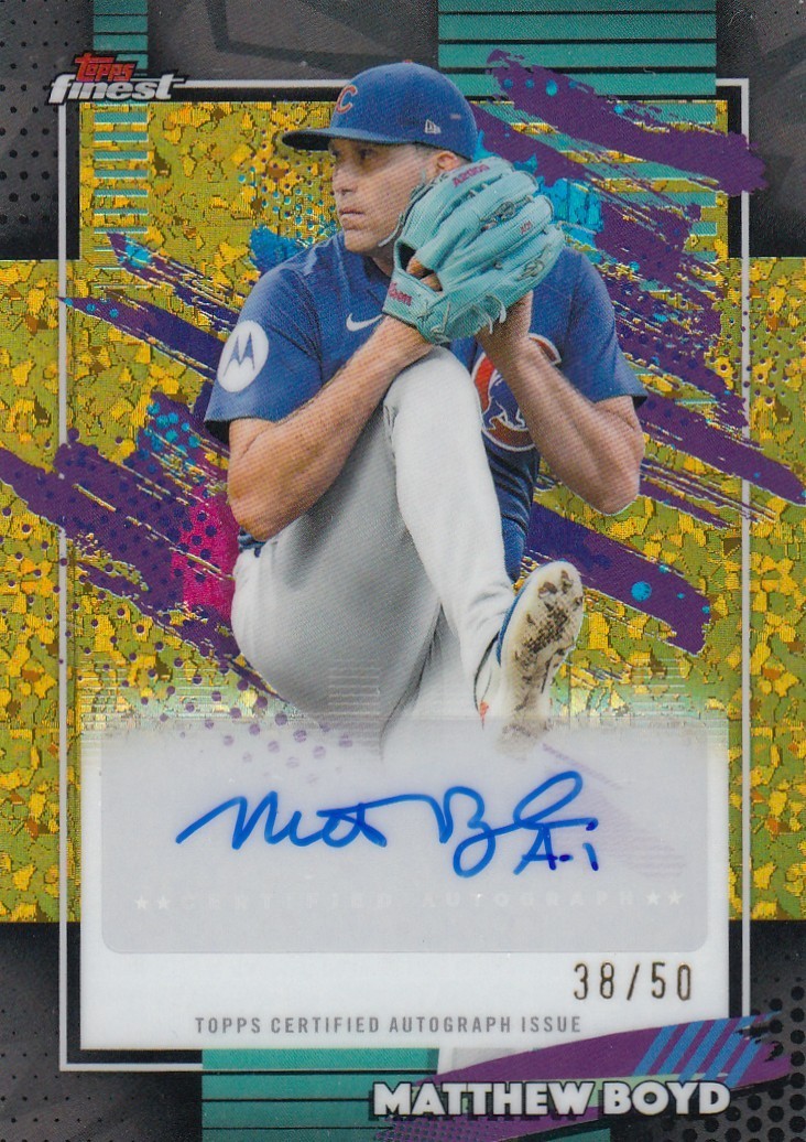 2026 Topps Finest Mega Gold Mini-Diamond #FMA-MB Matthew Boyd Auto /50 Z7
