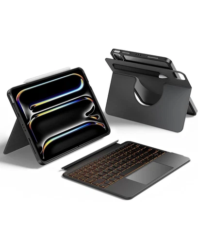 Smart Case With Touchpad Keyboard Cover For iPad Pro 11 M4 5th Gen Multi Touch