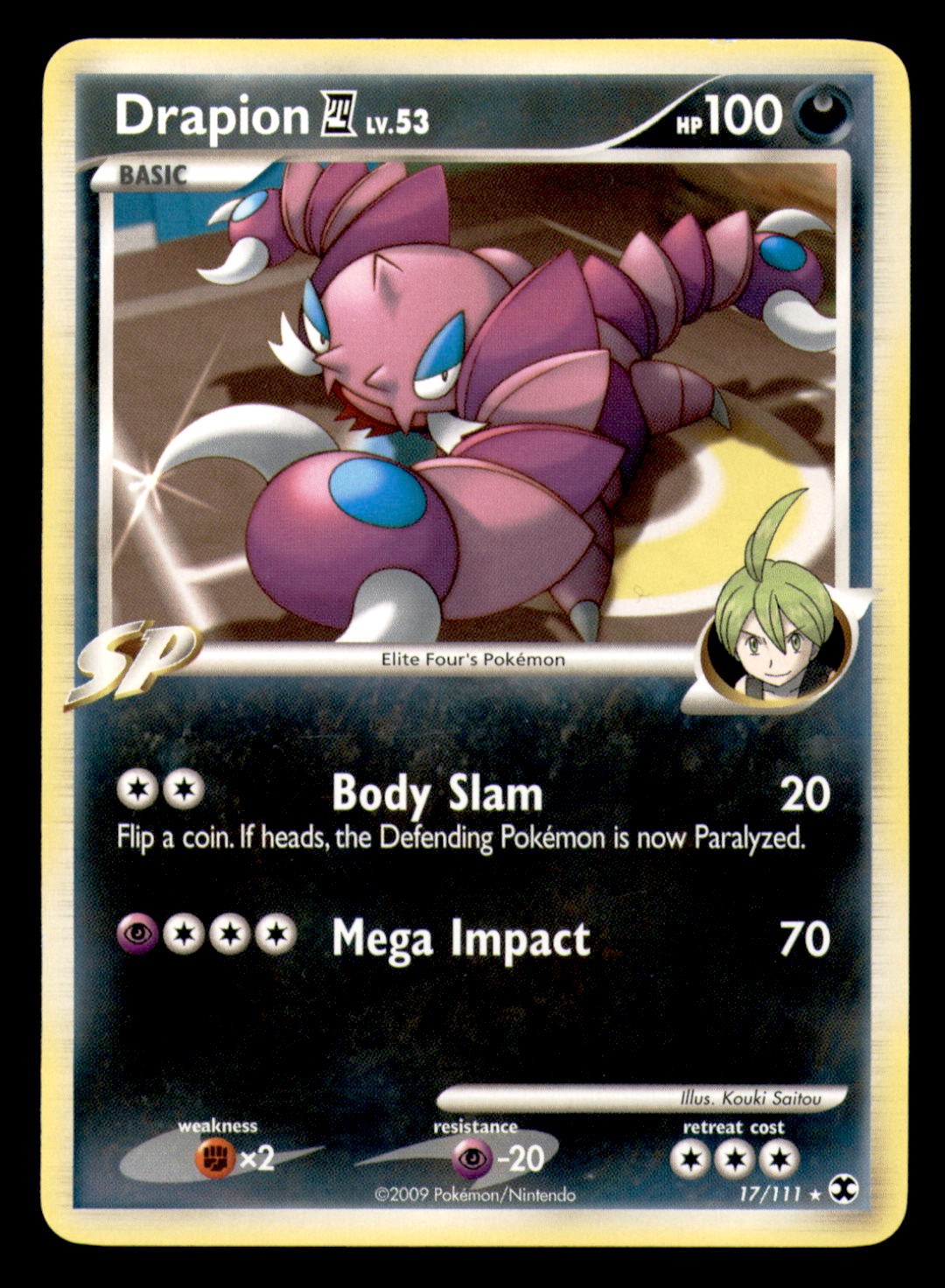 Drapion E4 17/111 Rare Rising Rivals Pokemon Lightly Played