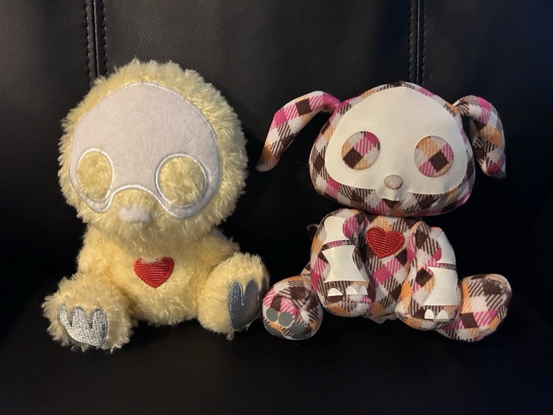 Skelanimals Quackee the Duck, Dax The Dog Plush Toys