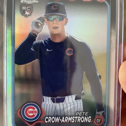 PETE CROW-ARMSTRONG 2024 Topps Chrome SP rifrattore variazione immagine RC Cubs🔥📈 - Foto 3 di 7