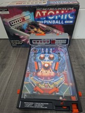 Vintage Tomy Atomic Pinball  7054 Tabletop Game Working Boxed Retro Arcade Rare