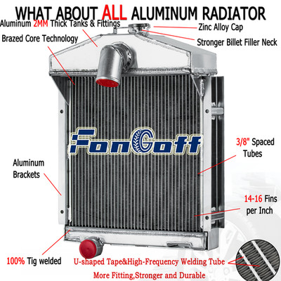 4 ROW Radiator Fit International Farmall A-1 AV AV-1 100/130 230 200 Super AC
