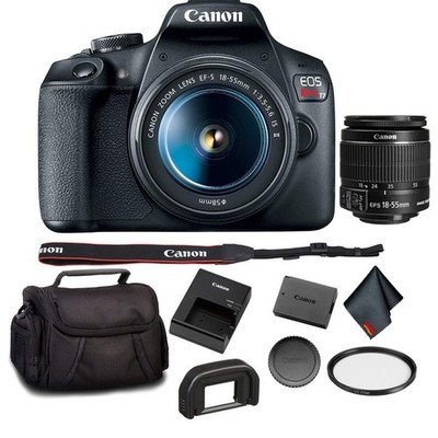 Canon EOS Rebel T7 DSLR Camera + 18-55mm Lens Starter Bundle 01