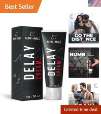Delay Cream for Men - 7.5% Benzocaine, 1oz for Enhanced Control