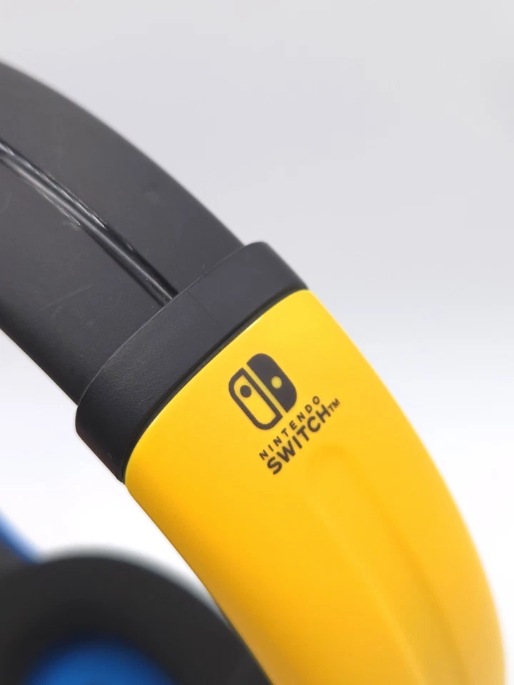 Cuffie Gaming Nintendo Switch con Microfono Colore Giallo Blu Licenza Ufficiale - Immagine 4 di 4