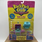 Vintage 1997 BackPack Club Golf N Fun Barbie Doll Size Play Set NOS Fast Ship