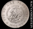 1956 Mexico 10 Pesos Silver — photo from another recent sale