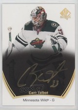 2021-22 SP Authentic Black Gold Ink Cam Talbot #7 Auto h9a