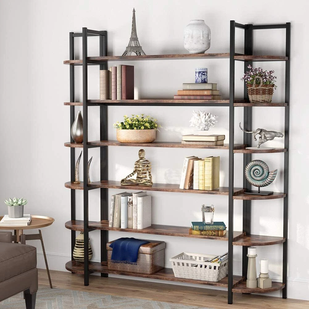 Double 2024 etagere bookcase