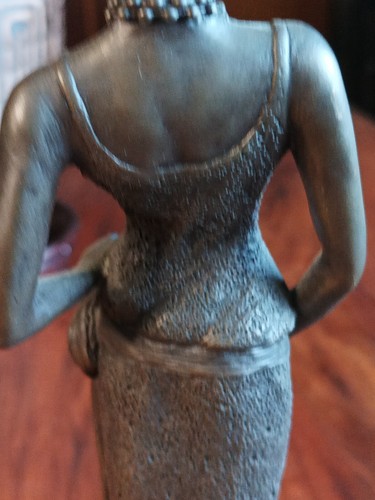 Cold Cast Resin Art Deco 1920s Lady Figurine 12" Heredities? - Picture 13 of 24