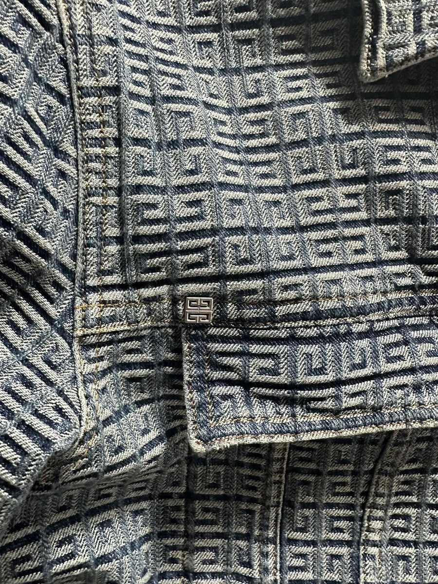 【送料&関税込】Givenchy 4g Jacquard Denim Jacket Givenchy - 4G jacquard denim jacket Givenchy