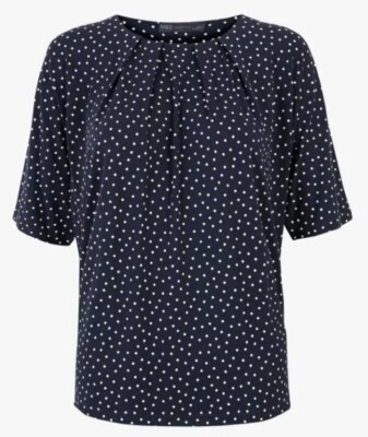 m&s polka dot blouse