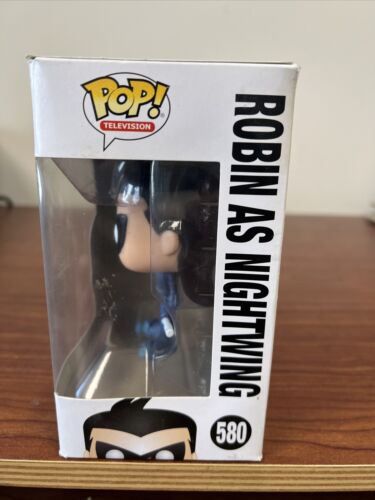 Funko Pop! TV #580 ""ROBIN AS NIGHTWING"" Teen Titans Go! 2017 GEWÖLBT - Bild 4 von 12