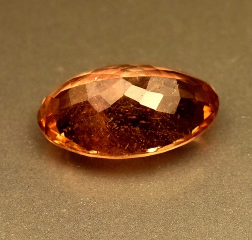 Natural Imperial Topaz GTL Certified 18.35 Ct Oval Cut Loose Gemstone For Ring - Picture 5 of 5
