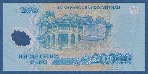 VIETNAM -- 20000 DÔNG ( 2007 ) -- UNC -- PREFIX HY -- PICK 120b . - Picture 2 of 2
