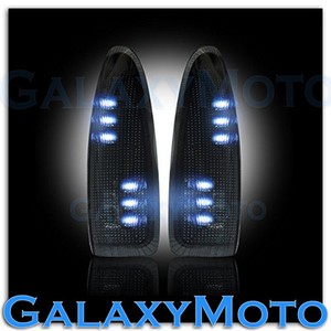 03-07-Super-Duty-Side-Mirror-Turn-Lights-WHITE-LED-SMOKE-Lens-Replacement-Kit