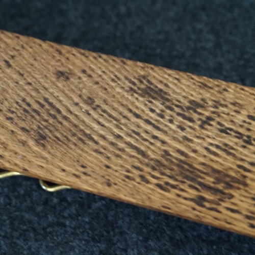 Tie Scarf Belt Hanger Holder Closet Organizer Vintage Wall Mount Brass Wood - Picture 17 of 17