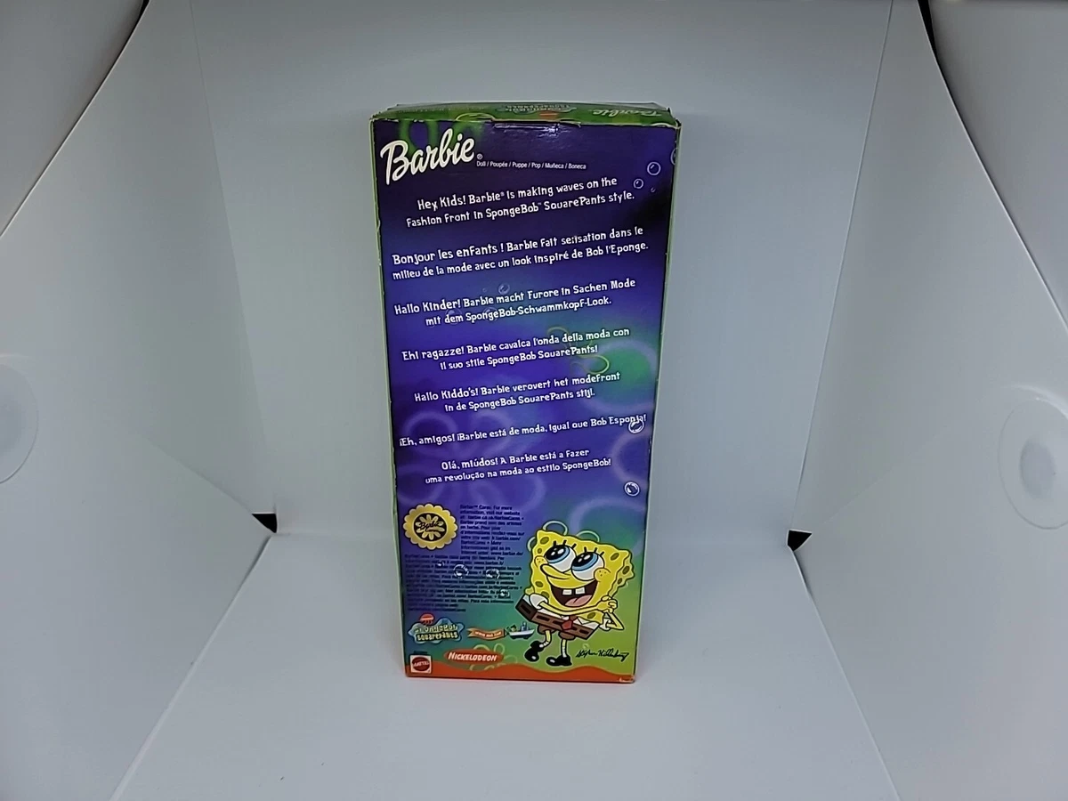 NIB 2002 Barbie Loves SpongeBob SquarePants Doll African American