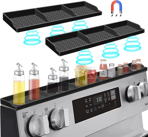 Stove Top for Silicone Shelf,30 Inch Magnetic Shelf over the Stove Spice Rack,Ki - Picture 9 of 12