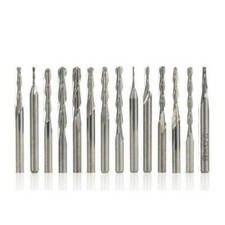 10PCS Spiral Ball Nose End Mill Carbide Slot Drill Woodworking Router Bit