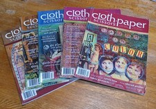 5 Cloth Paper Sissors Magazines Mixed Media 2004 Issue Premiere 2005 Issues 2-5