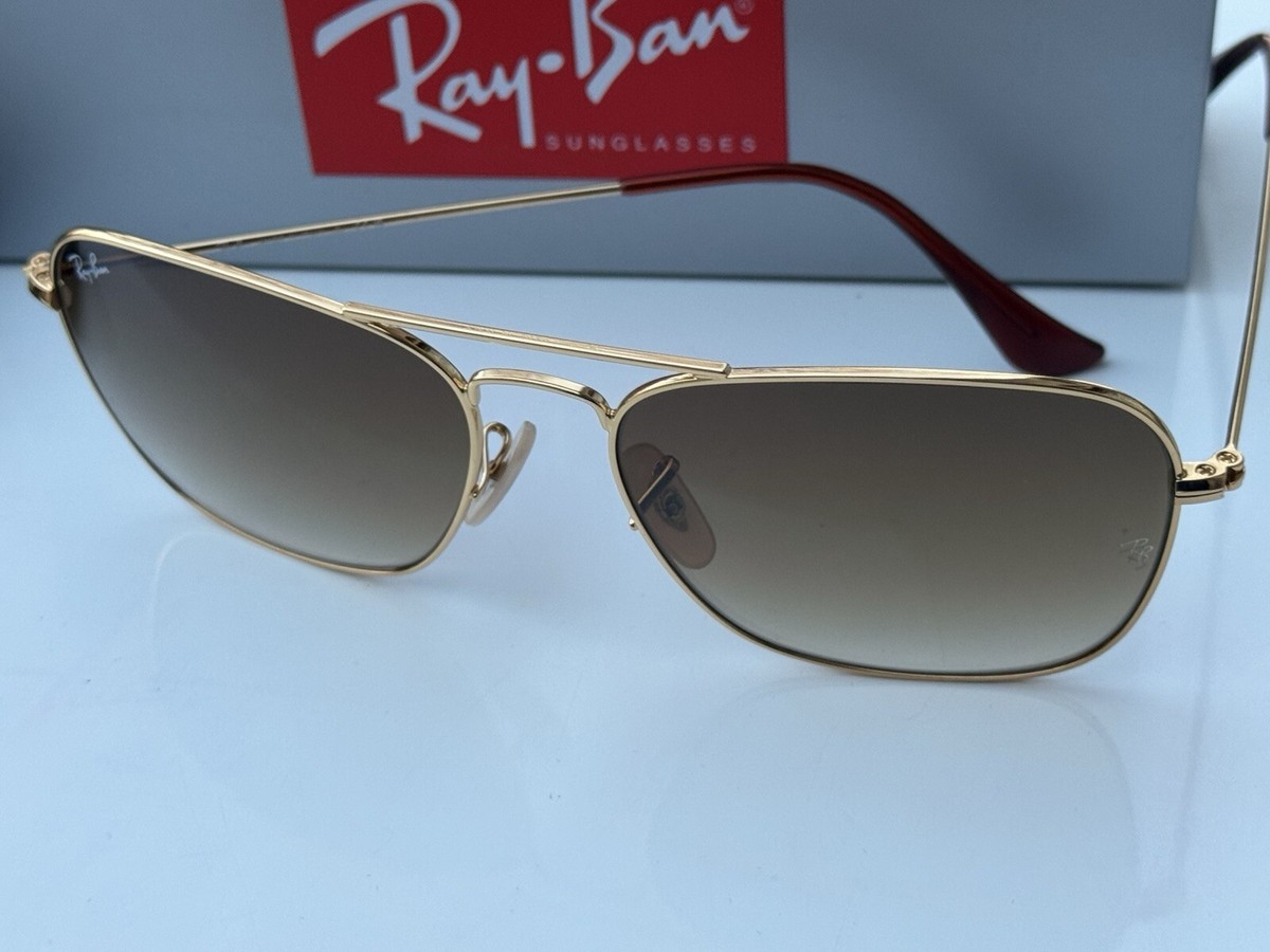 Ray-Ban caravan RB3136 正規品 Ray-Ban RB3136 Caravan XL (58 - 15) with Green lenses and