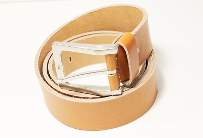 Vollleder Gürtel Echt Ledergürtel Herren Brauntön 4 Cm Größe 90 bis 115G -786-50