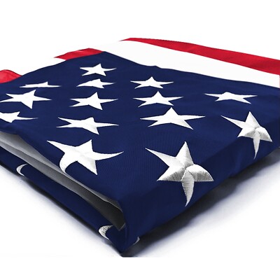 Anley Everstrong 3x5Ft American US Flag Embroidered USA Banner Flags Polyester