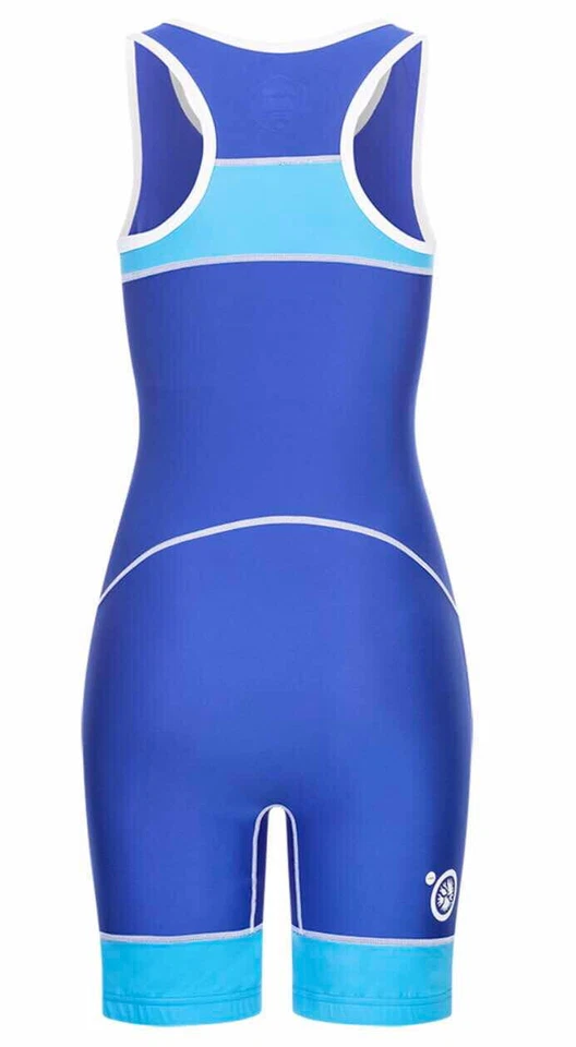 ASICS Wrestling Singlet Damen Ringeranzug blau Wettkampf Ringen - Bild 3 von 4