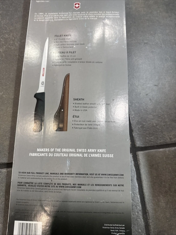 "Cuchillo deshuesador Victorinox 6"" curvo Fibrox Pro acero inoxidable de alto carbono/vaina" Foto 4 de 4