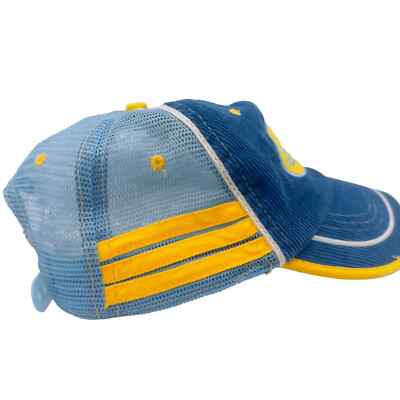 Vintage South Beach Corduroy Blue Yellow Cap Unisex | eBay display picture 2