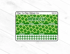 1003-1A~~March7X9 Monthly View Kit Planner Stickers