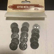 15 - Scythe $10 Metal Coins , Replacement Parts