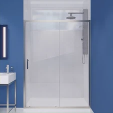 60 x 72 ANZZI Halberd SD-AZ052-02BN Frameless Sliding Shower Door Brushed
