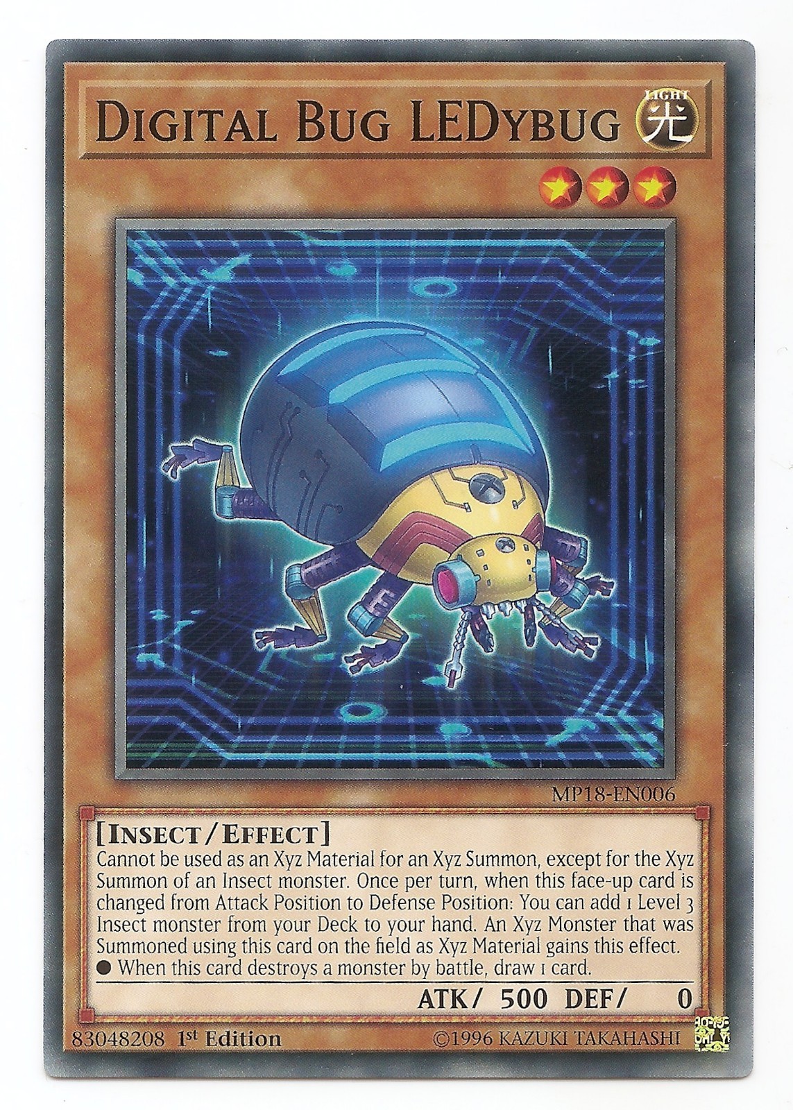 Digital Bug LEDybug MP18-EN006 Common Yu-Gi-Oh Card English 1st Edition New