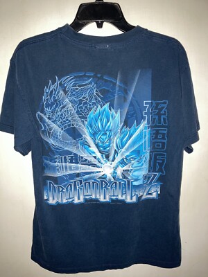 ヴィンテージ/2002年「ドラゴンボールＺ USA」半袖Tシャツ Vintage 2002 Dragon Ball Z shirt L NWT Light Blue Goku Anime