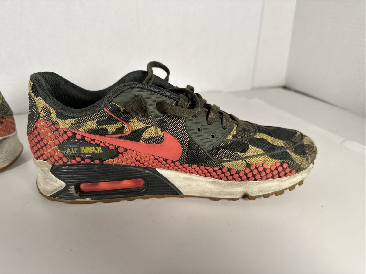 Nike Air Max 90￼ Premium 807298-200 Canvas Camo/Pink Size 7 | eBay