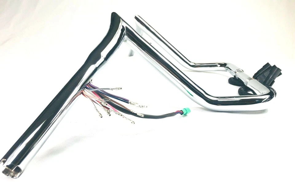 14 x 1.25 Meat Hook Pre Wired Handlebars 08-13 Harley Street Glide FLHX - Image 4 of 4