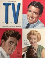 Rare TV Magazine Mar 1955- PETER LAWFORD, TOMMY RETTIG, GUY MADISON,LUCILLE BALL